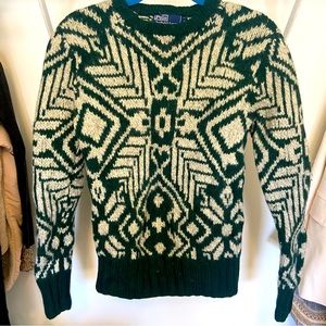 Vintage Polo Ralph Lauren Hand Knit Wool Sweater